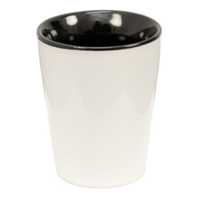 1.5 oz Ceramic Shot Glass - Black - Orca - Dozen