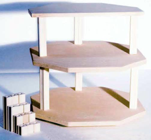 16" Octagonal Full & Half Shelf Kit (Junior Version) - Kiln Frog