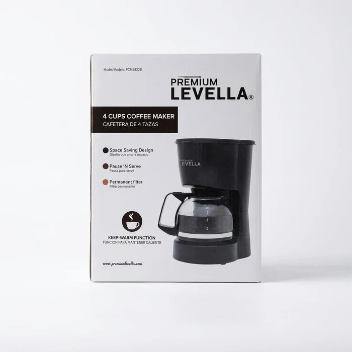 4 Cup Premium Levella Coffee Maker 9.75"