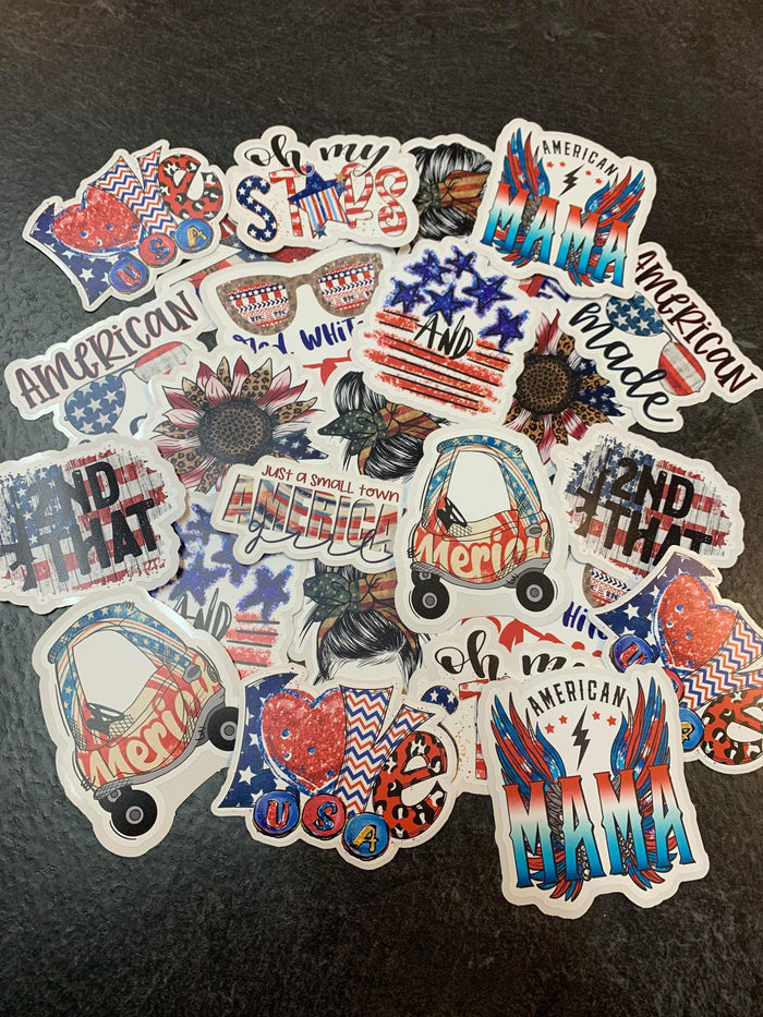 4th Of July Sticker Bundle 50ct     DieCut