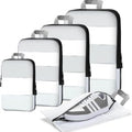 5 Piece Set Of Compression Packing Cube in White