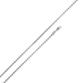 Rhodium Plated Bead 180 Chain 1.8mm - CH112B RH | Silver Palace Inc. #plating_rhodium