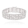925 Sterling Silver Clustered Nugget 15.9mm Bracelet - CDIB00031