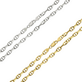 925 Sterling Silver Cross Marina Chain or Bracelet