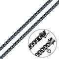 Silver 925 Miami Curb Platinlux Plated One Sided Pyramid Pave 200 Box Lock 7mm - CH956A BLK | Silver Palace Inc.
#plating_black rhodium