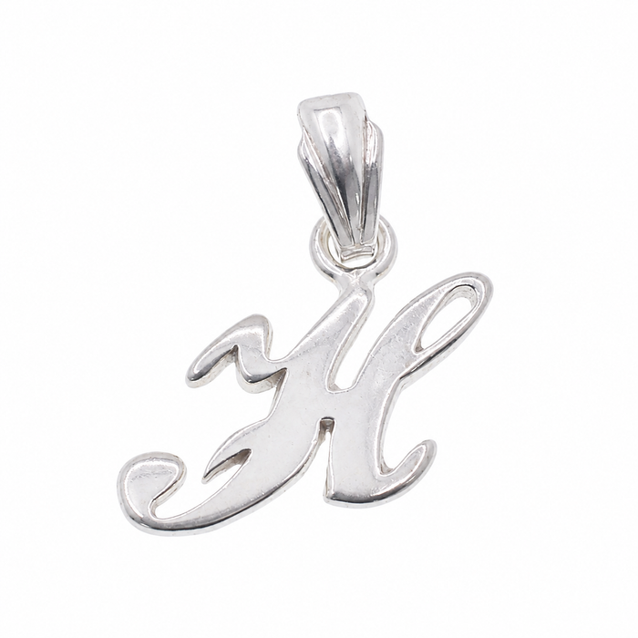 925 Sterling Silver Dainty Initial Charm Pendants-SPP00097