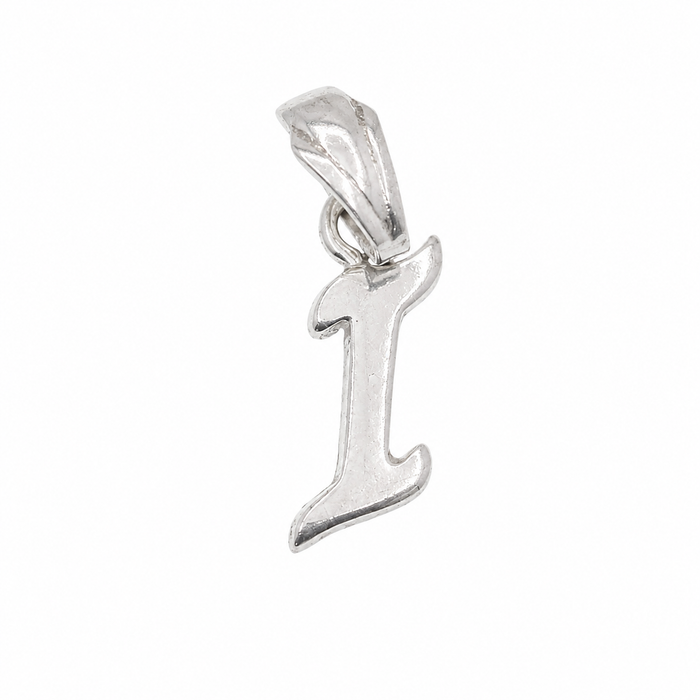 925 Sterling Silver Dainty Initial Charm Pendants-SPP00097