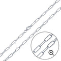 Silver 925 Diamond Cut Paperclip Link Chain 3.2mm - VGC30 SP | Silver Palace Inc. #plating_basic non-plated
