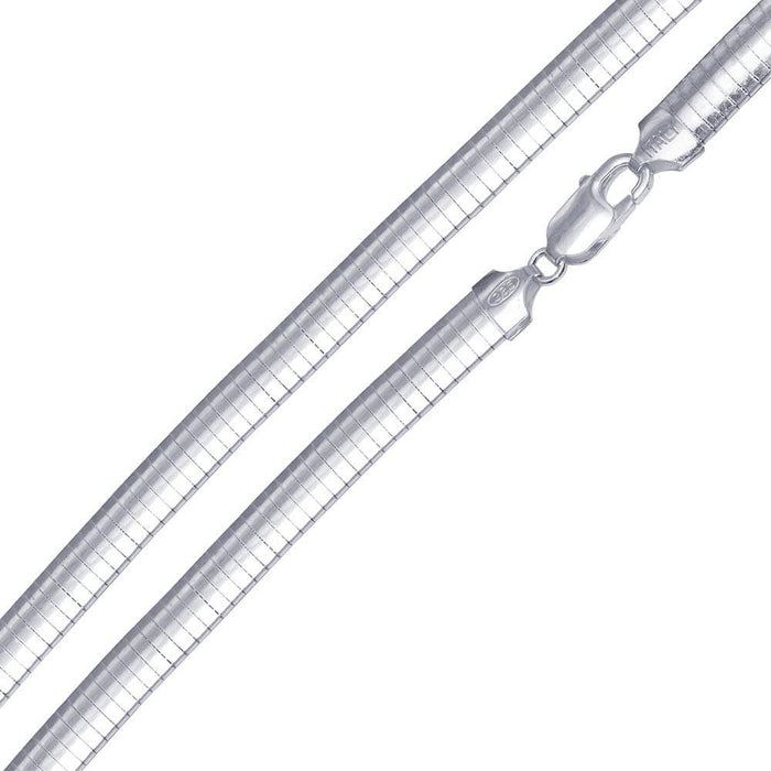 Flat Omega 040 Chain 5.0mm - CH804 | Silver Palace Inc.