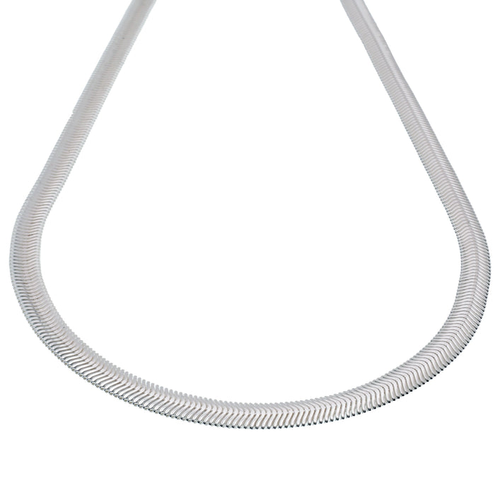 925 Sterling Silver Flexible Flat Snake Chain