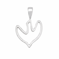 925 Sterling Silver Flying Dove Charm Pendant- CHARM00194