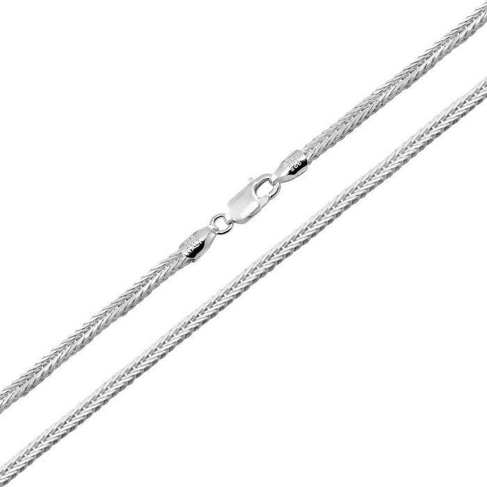 925 Sterling Silver Foxtail Chain