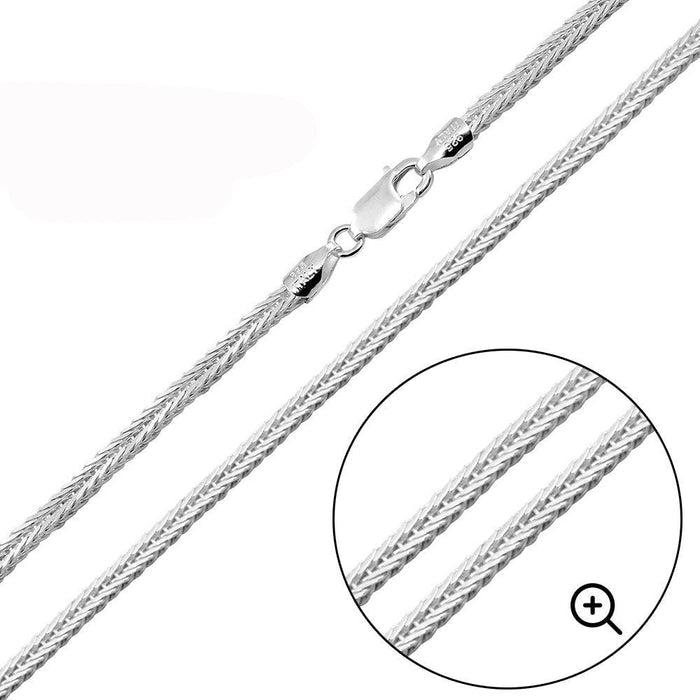 925 Sterling Silver Foxtail Chain
