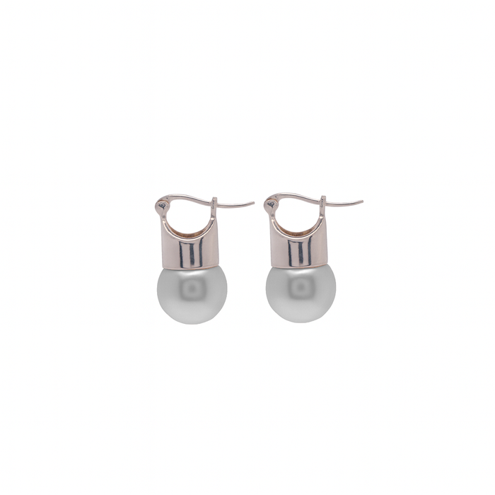 925 Sterling Silver Fresh Water Pearl Dangle Earrings- SPE00018