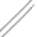 Silver 925 Rhodium Plated Hollow Curb Chain 12.8mm - CHHW116 RH | Silver Palace Inc. #plating_rhodium