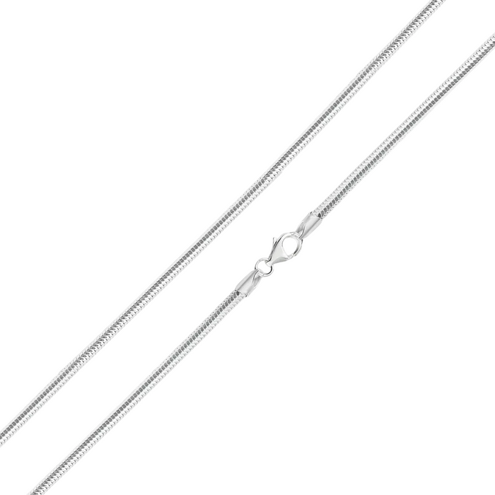 925 Sterling Silver Hollow Round Snake Chain