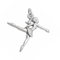 925 Sterling Silver Oxidized Ballerina Pendant- CHARM00202