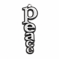 925 Sterling Silver Oxidized Peace Pendant- SPP00117