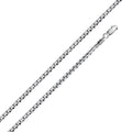 925 Sterling Silver Round Box Chain