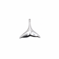 925 Sterling Silver Whale Tale Charm Pendant- CHARM00142