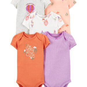 Baby 5-Pack Short-Sleeve Original Bodysuits 3M