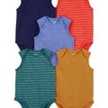 Baby 5-Pack Striped Tank Bodysuits 9M