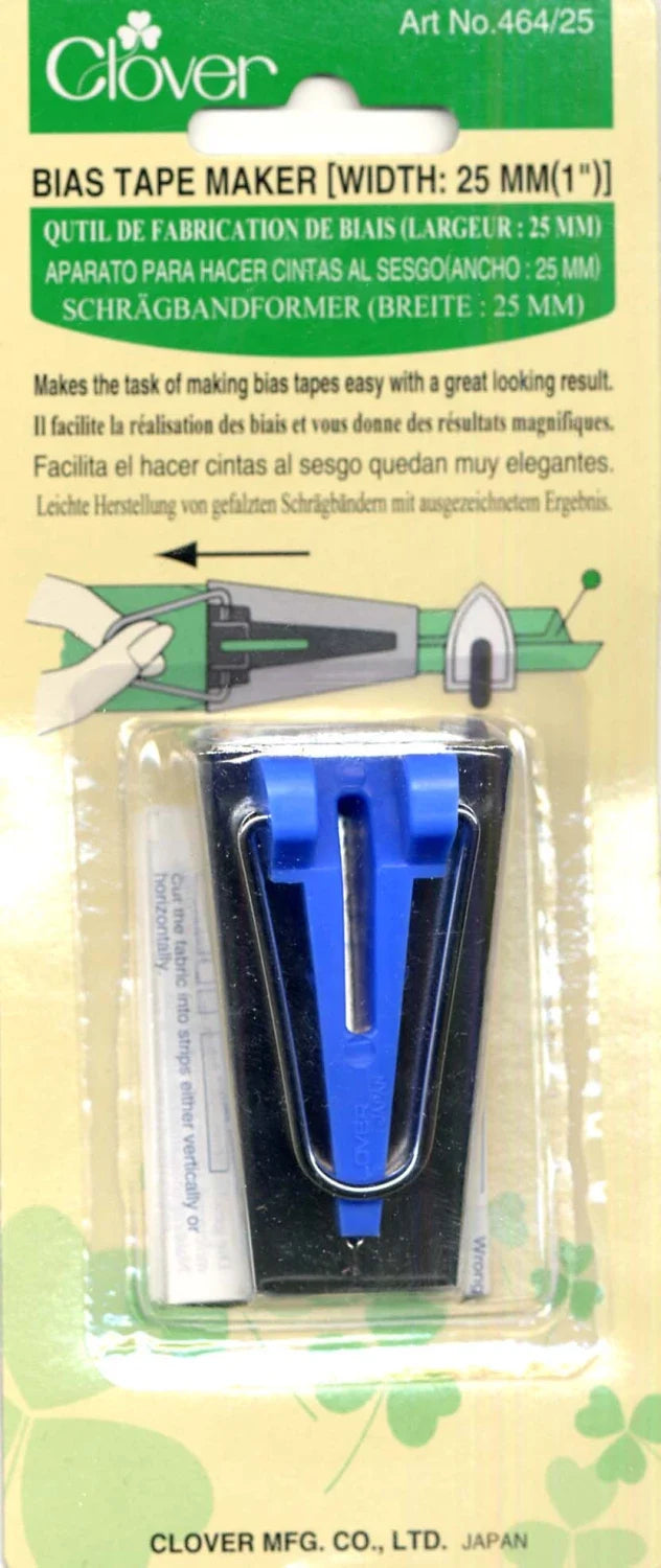 Bias Tape Maker 25mm 1in - Clover