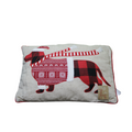 Christmas Cushion Puppy Design