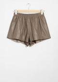 & Other Stories - Cleore Leather Shorts - Beige -