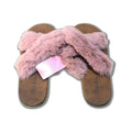 Della Bella Pink Fluffy Slippers