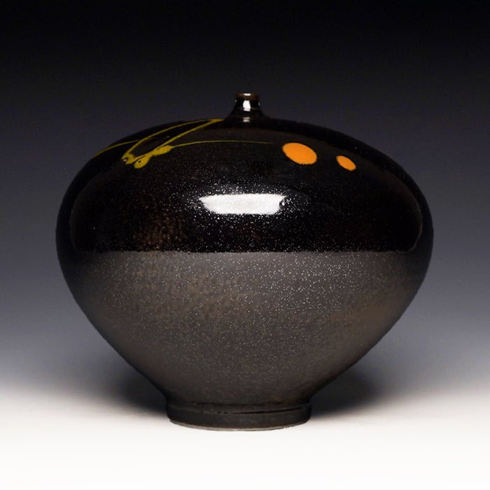 Diamond Black Decorated Bottle