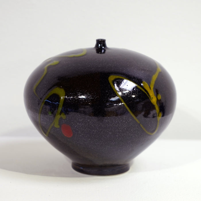 Diamond Black Decorated Bottle