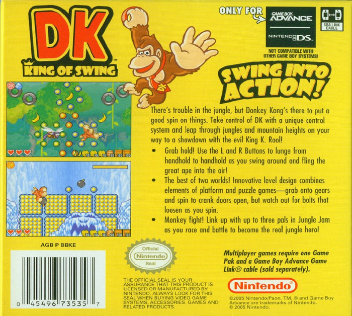 DK: King of Swing Game Boy Advance - Video Game - Used - CaveGamers - Image 2
