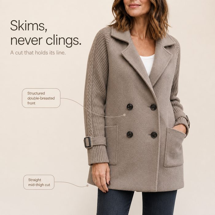 Doubletake – Double-Breasted Lapel Coat