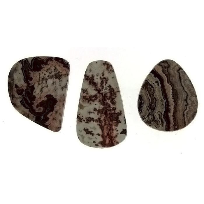 FREEFORM GEMSTONE AGATE MEXICAN LACE CABOCHONS