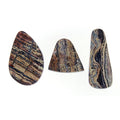 FREEFORM GEMSTONE JASPER STRATA CABOCHONS