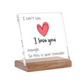 FreeJac I Love You Acrylic Plaque Gift
