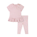 Gerber 2-Piece Baby Girl Pink Short Sleeve Top & Leggings (12 months)