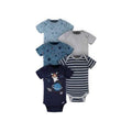 Gerber 5-Pack Baby Boys Space Short Sleeve Onesies® Bodysuits 0-3M