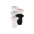 Gerber 5-Pack Baby Girls Lots Of Love Short Sleeve Onesies® Bodysuits 6-9M