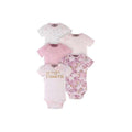 Gerber 5-Pack Baby Girls Princess Short Sleeve Onesies® Bodysuits Newborn