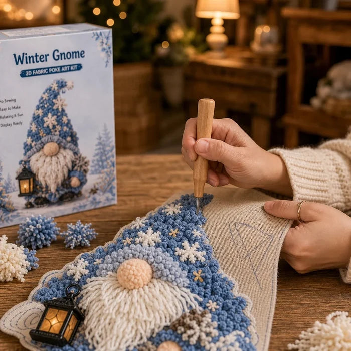 Gnome & Glow – Punch Needle Gnome Craft Kit