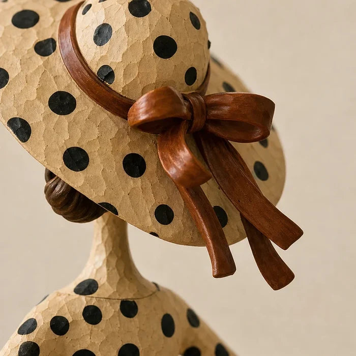 Heirloom Whiskers – Distressed Cat And Lady Figurine Set