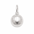 High Polish .925 Sterling Silver Volleyball Charm- CHARM00107