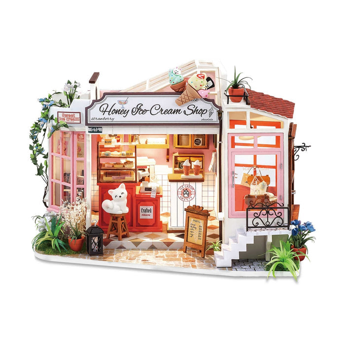 Honey Ice Cream Shop DIY Miniature Kit