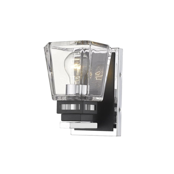 Jackson Chrome Matte Black 1 Light Wall Sconce - Wall Sconces