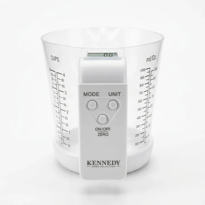 Enhanced Kennedy Measuring Cup Scale handle with control buttons and logo