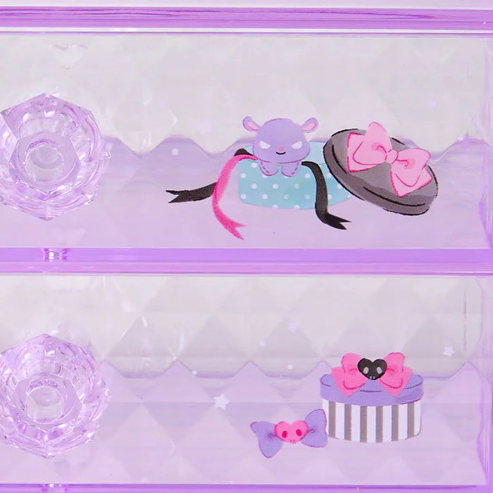 Kuromi Mini Storage Chest (Facets Room Series) Home Goods Japan Original