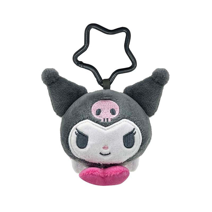 Kuromi Plush Measuring Tape Keychain Accessory Global Original