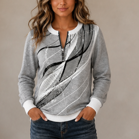 Gray Abstract Stripe / S